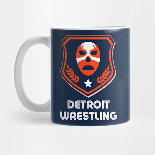 Detroit Wrestling "Baseball Cat Blue" by DDT Shirts